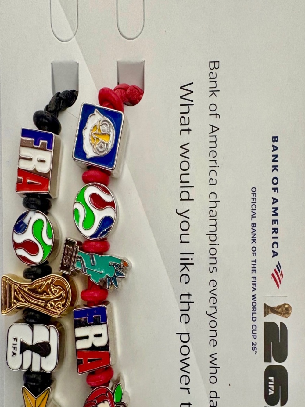 FIFA World Cup 2026 Bracelets Featuring France, NYC, and World Cup Charms